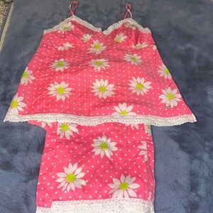 Y2K Victorias Secret Daisy PJ Set MED